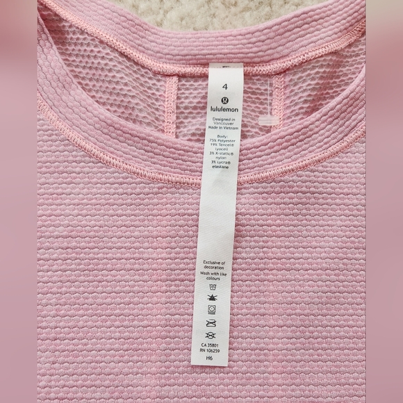 Lululemon Long Distance Short Sleeve Sweat Wick Lightweight Workout Pink 4 - Picture 7 of 9